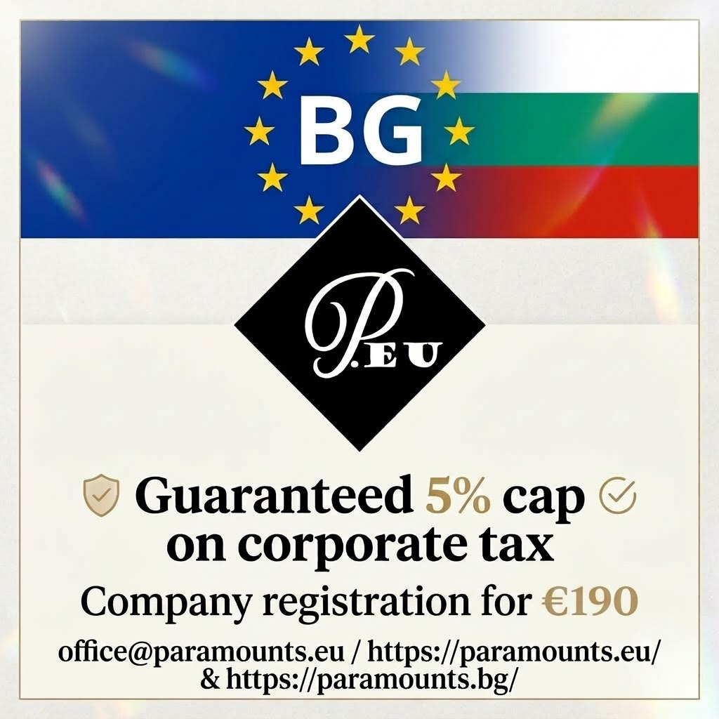 Corporate Income Tax (CIT) Framework & Statutory Mechanics
Bulgaria operates a single flat Corporate Income Tax (CIT) rate of 10% on the worldwide taxable profits of resident legal entities. A company is deemed tax resident if it is incorporated under Bulgarian commercial law or has its place of effective management within the territory. Non-resident entities are taxed exclusively on their Bulgarian-sourced income through local permanent establishments or withholding mechanisms.

The taxable base is derived directly from the annual financial statements prepared under either International Financial Reporting Standards (IFRS) or Bulgarian National Accounting Standards (NAS). Taxable profit represents the accounting result adjusted for specific non-deductible items, tax-exempt revenues, and statutory timing differences defined under the Bulgarian Corporate Income Tax Act (CITA).

Filing & Payment Deadlines: The annual CIT return, along with the corresponding tax balance payment, must be submitted electronically to the National Revenue Agency (NRA) by June 30 of the following tax year.

Advance Tax Payments: Businesses exceeding annual net sales revenues of BGN 300,000 (~€153,388) are obligated to make advance CIT payments—either monthly or quarterly—based on projected earnings.

Loss Carryforward Rules: Tax losses incurred in a given financial year can be carried forward continuously to offset taxable profits over the next five consecutive years. Loss carryback is not permitted under Bulgarian law.

https://paramounts.bg/en/services-for-companies-in-bulgaria/company-incorporation-in-bulgaria/

https://paramounts.bg/en/services-for-companies-in-bulgaria/financial-accounting/

https://paramounts.bg/en/services-for-companies-in-bulgaria/payroll/

https://paramounts.bg/en/services-for-companies-in-bulgaria/taxes/

https://paramounts.bg/en/services-for-companies-in-bulgaria/annual-closing/

https://paramounts.bg/en/home/




