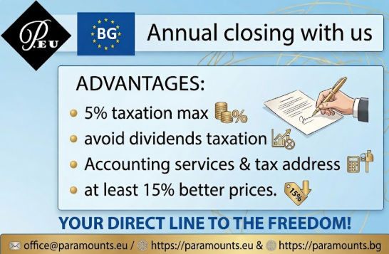 Income Tax Return in Bulgaria: A Practical Guide for Foreign Residents

Tax Rates, Allowances, and Taxable Income Categories

Flat 10% Income Tax: Personal earnings across employment, freelancing, rental income, and capital gains are taxed at a single flat rate of 10%.

Statutory Expenses & Deductions: Independent contractors and freelancers can leverage standard expense deductions ranging from 25% to 40% before computing tax liability.

Special Dividend & Relief Rates: Corporate dividend distributions to individuals carry a reduced 5% rate, with additional annual relief options available for family dependents.

https://paramounts.bg/en/services-for-companies-in-bulgaria/company-incorporation-in-bulgaria/, 

 https://paramounts.bg/en/services-for-companies-in-bulgaria/financial-accounting/, 

https://paramounts.bg/en/services-for-companies-in-bulgaria/payroll/, 

https://paramounts.bg/en/services-for-companies-in-bulgaria/taxes/, 

 https://paramounts.bg/en/services-for-companies-in-bulgaria/annual-closing/,

 https://paramounts.bg/en/home/ 
